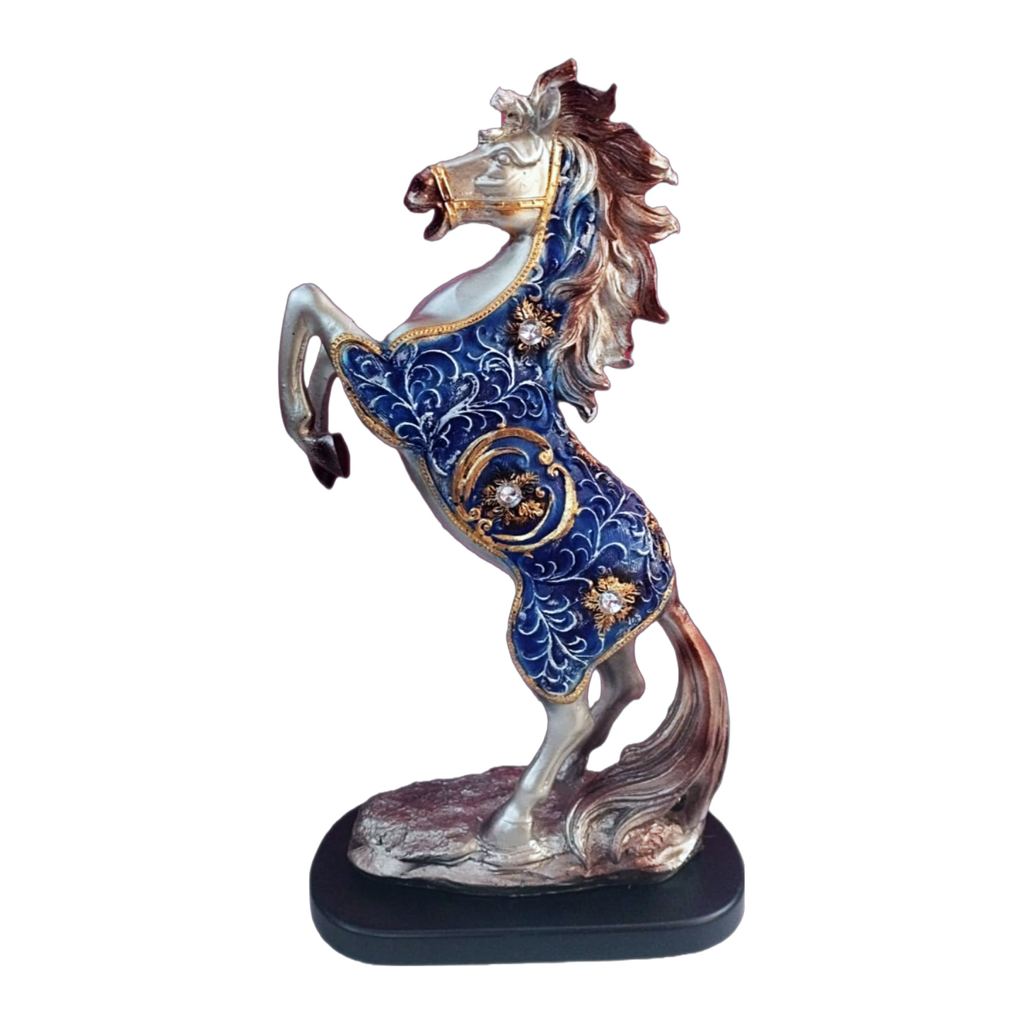 Statue ALiLA Jumping Horse in Antique Designer Exclusive Showpiece Idol Statue for Gifting & Home Table Decoration, 13 inch Height… Statue