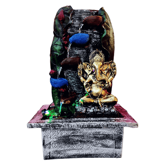 Water Fountain ALiLA Big Ganesha Ganesh Ji Waterfall Water Fountain for Home Decor Living Room Indoor Outdoor Decoration Gifting Items, 23 inches / 57cm Water Fountain