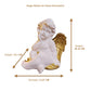 Statue ALiLA White Fairy Angel with Wings Figurine Statue for Home Living Room Garden Shelf Mantel Decor Decoration Gifting Item, 8 Inches Statue