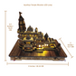 Statue ALiLA Shri Ram 3D Wooden Mandir Ayodhya Model with LED Lights for Home Temple Pooja Decor Decoration Gifts, 8 Inch Length / 6.5 Inch Height Statue