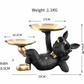 statue ALiLA Stylish Bartender Waiter Dog with Trays Statue Showpiece for Home Decoration and Gifting Item statue