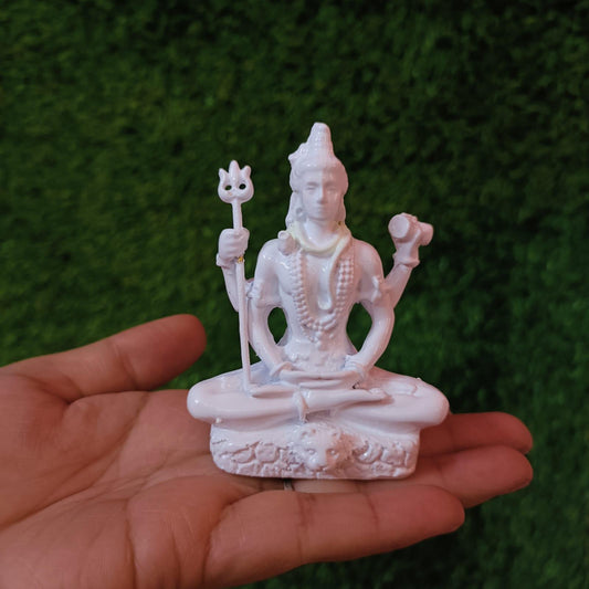 Statue ALiLA Shivji Mahadev Shiva Statue for Car Dash Board, Pooja for Home Living Room & Office Decor, 5 Inch Height Statue