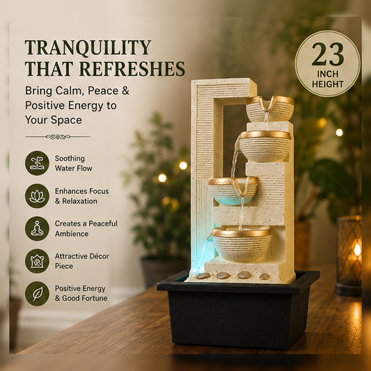 Water Fountain ALiLA ALiLa Diya Waterfall LED Fountain | Home, Office & Garden Decor Water Fountain