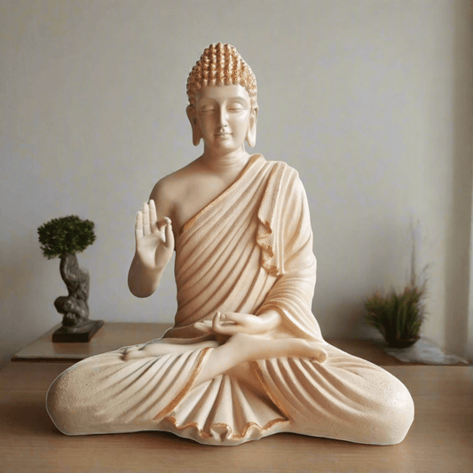 Statue ALiLA Big Size Meditating Buddha Idol Statue Showpiece for Home Garden Living Room Decoration Gifting Items Statue