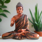 Statue ALiLA ALiLa Big Size Meditating Copper Buddha Idol Vastu Statue Showpiece for Home Garden Living Room Decor Decoration Gift Gifting Items, 14 inches / 35cm / 1 Feet Statue